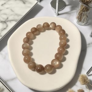 Gentle Glow Peach Moonstone Bracelet