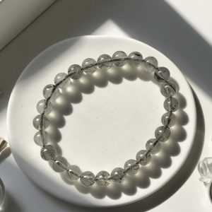 Black Rutilated Quartz Bracelet